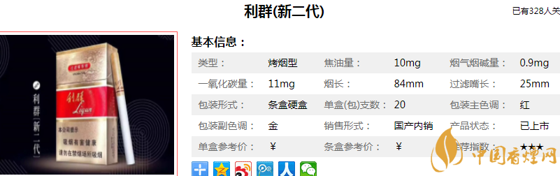 利群新版多少钱一包/条(4款) 新版利群香烟图片价格14